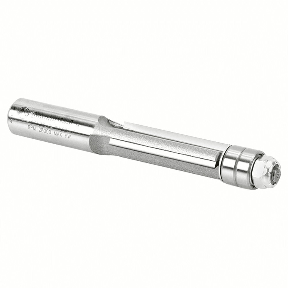 1/2" x 4-1/16" Extra-Long Flush Trim Bit with Double Ball Bearing, 3-Flute, 1/2" Shank - Alt Image 2