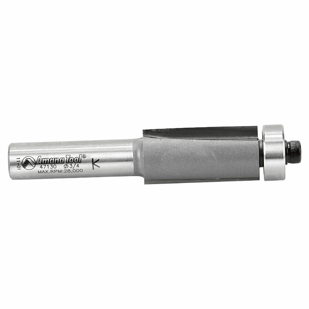 3/4" x 3-7/8" SuperTrim Up-Shear Flush Trim Bit, 2-Flute, 1/2" Shank - Alt Image 1