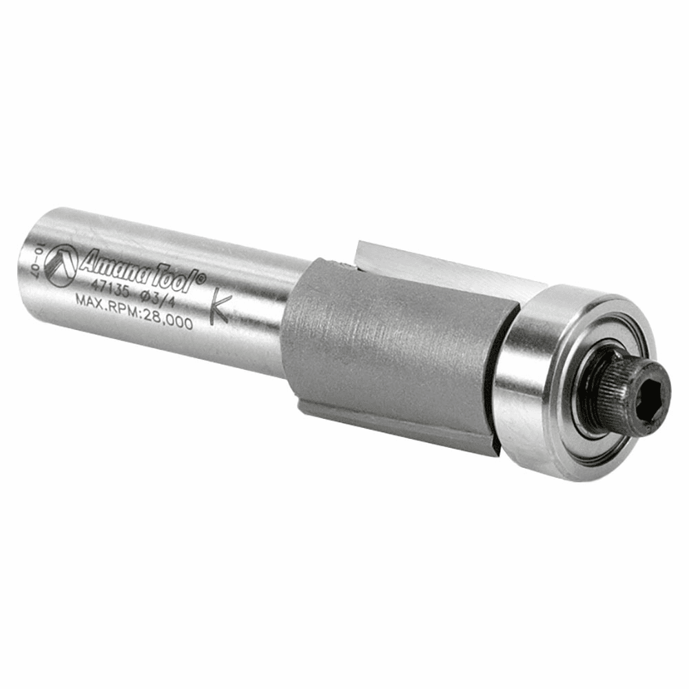 3/4" x 3" SuperTrim Down-Shear Flush Trim Bit, 2-Flute, 1/2" Shank - Alt Image 2
