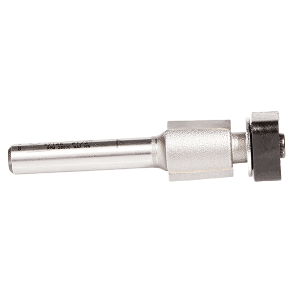 1/2" Dia x 1/2" Carbide Tipped Laminate Trimmer Router Bit with Euro Square Bearing, 2-Flute, 1/4" Shank Alt 1 - Image