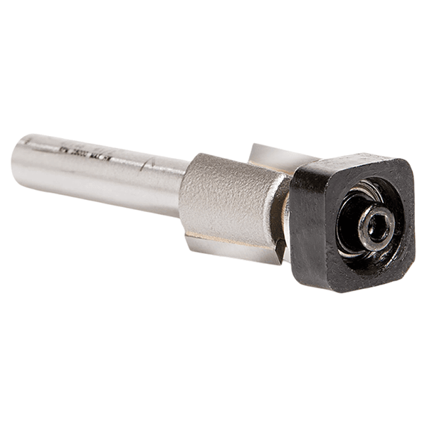 1/2" Dia x 1/2" Carbide Tipped Laminate Trimmer Router Bit with Euro Square Bearing, 2-Flute, 1/4" Shank Alt 2 - Image