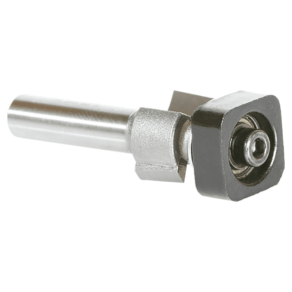 1/2" x 1-3/4" Laminate Trimmer Router Bit with Euro Square Bearing, 2-Flute, 1/4" Shank - Alt Image 2