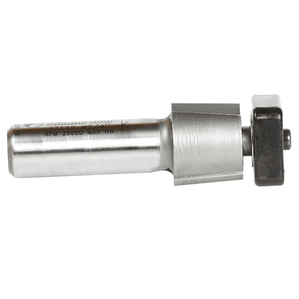 3/4" x 2-5/8" Laminate Trimmer Router Bit with Euro Square Bearing, 2-Flute, 1/2" Shank - Alt Image 1