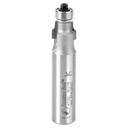 1/2" Dia x 3/8" Carbide Tipped No-File Trim .059 Radius Bevel Trim Bit, s, 1/2" Shank Main - Image