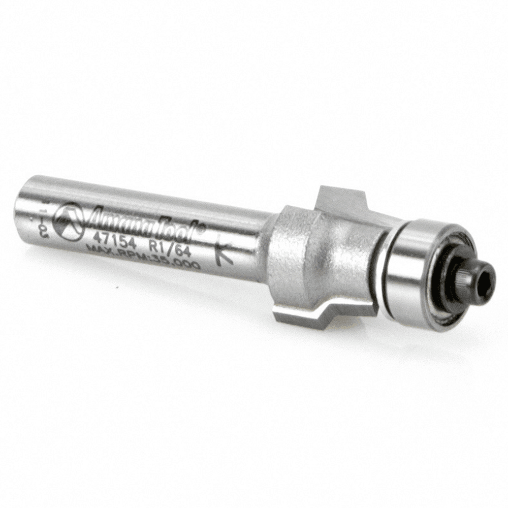 No-File™ 1/2" x 1-7/8" Router Trim Bit with Ball Bearing Guide, 1/4" Shank - Alt Image 2