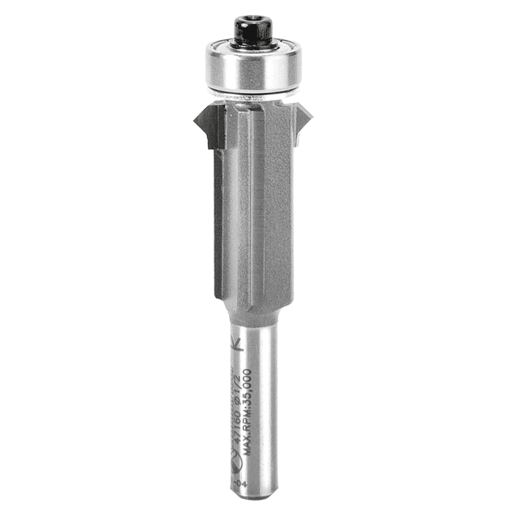 5/8" x 2-5/8" Flush Trim V-Groove Bit, 2-Flute, 1/4" Shank - Main Image