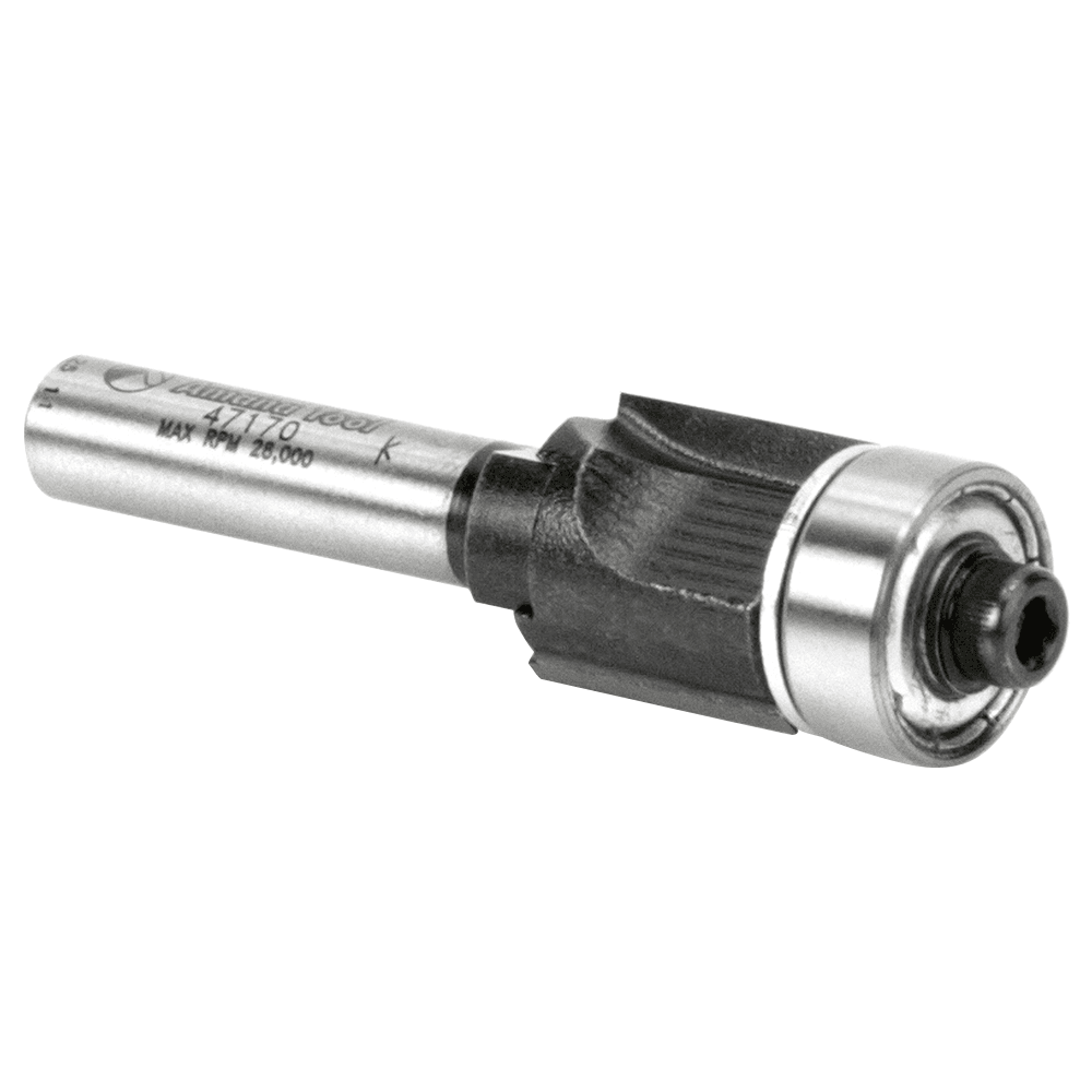 1/2" x 1-31/32" Flush Trim Cutter Assembly, 2-Flute, 1/4" Shank - Alt Image 2