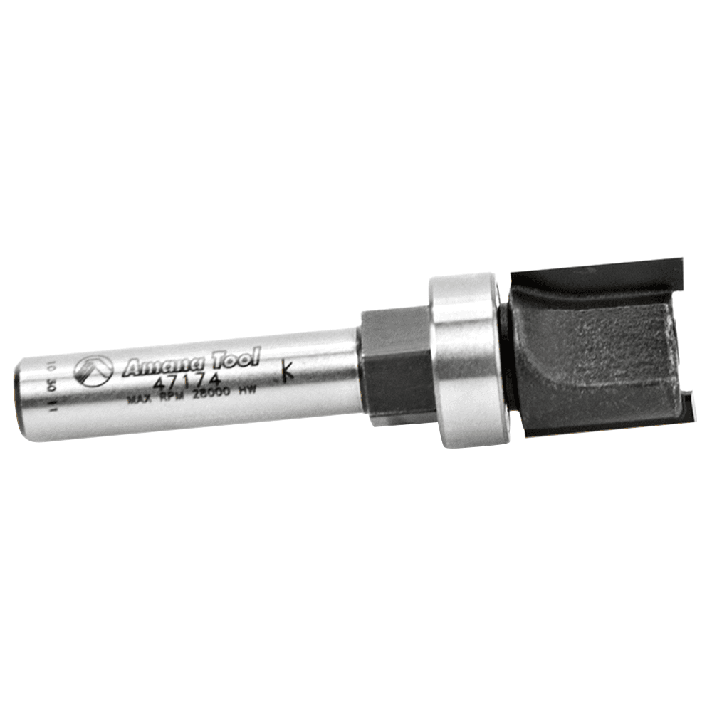 1/2" x 1-15/16" Template Cutter Assembly, 2-Flute, 1/4" Shank - Alt Image 1