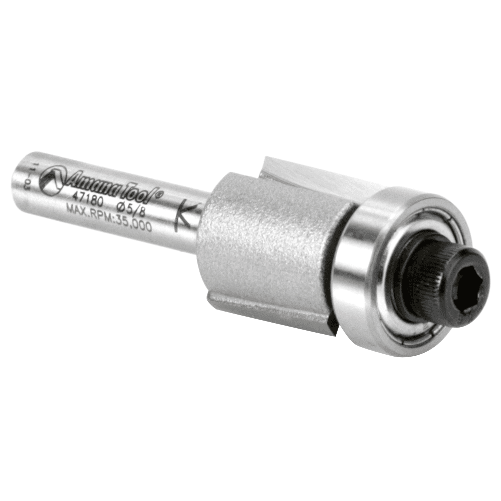 5/8" x 2" Dynabit Laminate Trim Flush Helix Bit, 2-Flute, 1/4" Shank - Alt Image 2