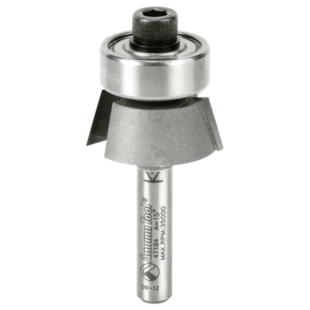 3/4" x 2" Dynabit Laminate Bevel Trim, 2-Flute, 1/4" Shank - Main Image