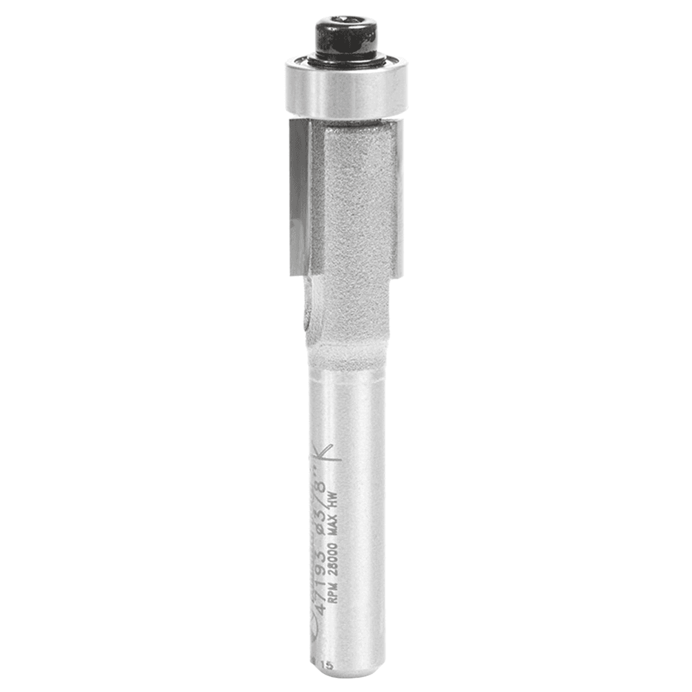 3/8" x 2-5/32" x 1/64" Overhang Trim Bit, 2-Flute, 1/4" Shank - Main Image