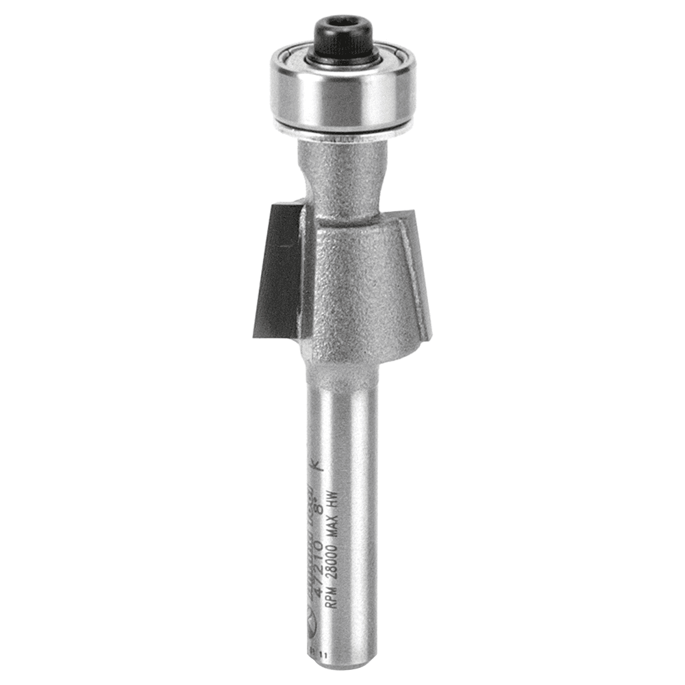 5/8" x 8&#730; Special Bevel Trim Bit, 2-Flute, 1/4" Shank - Main Image