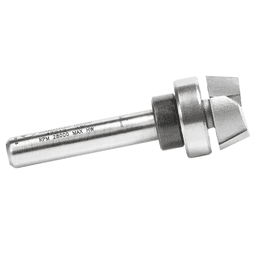 5/8" x 15&#730; Bevel Trim Bit with Upper Ball Bearing, 2-Flute, 1/4" Shank - Alt Image 2