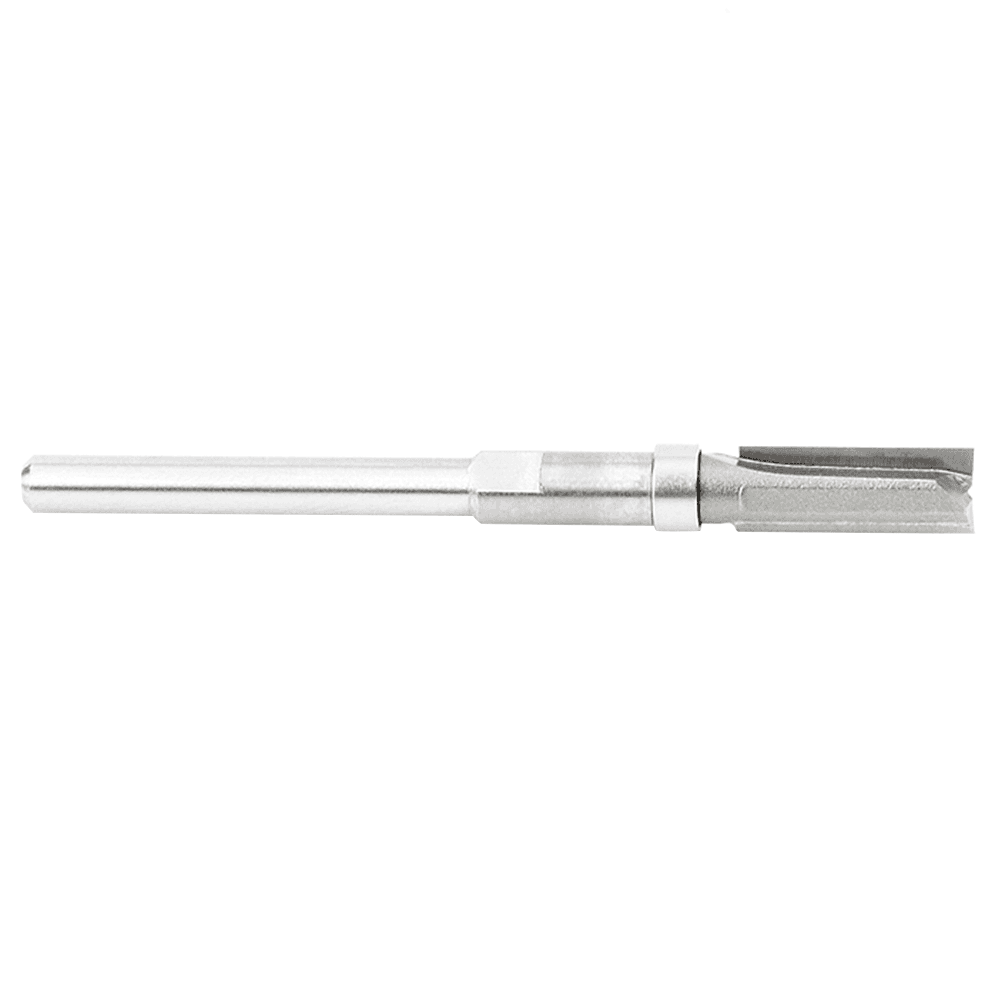 3/16" x 2" Miniature Flush Trim Plunge Template with Upper Ball Bearing, 2-Flute, 1/8" Shank - Main Image