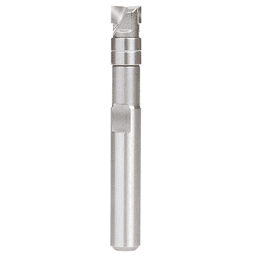 1/4" x 2" Miniature Flush Trim Plunge Template with Upper Ball Bearing, 2-Flute, 1/4" Shank - Main Image