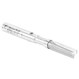 1/4" x 2-7/16" Miniature Flush Trim Plunge Template with Upper Ball Bearing, 2-Flute, 1/4" Shank - Alt Image 1