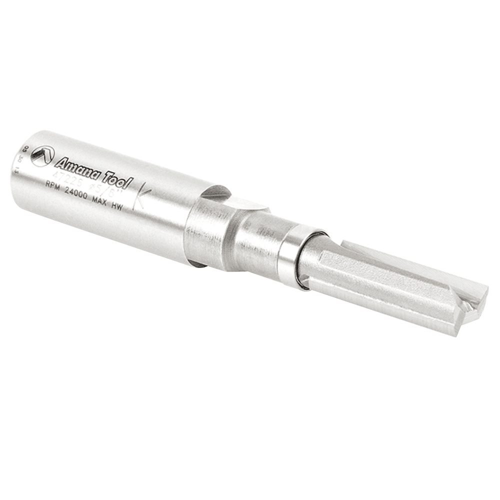 3/8" x 3-1/4" Flush Trim Plunge Template with Upper Ball Bearing, 2-Flute, 1/2" Shank - Alt Image 1
