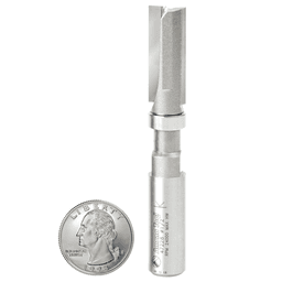 1/2" x 3-1/2" Flush Trim Plunge Template with Upper Ball Bearing, 2-Flute, 1/2" Shank - Alt Image 2