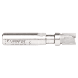 1/2" Dia x 1/2" Carbide Tipped Flush Trim Plunge Template, 1/2" Shank with Upper Ball Bearing Router Bit Alt 2 - Image