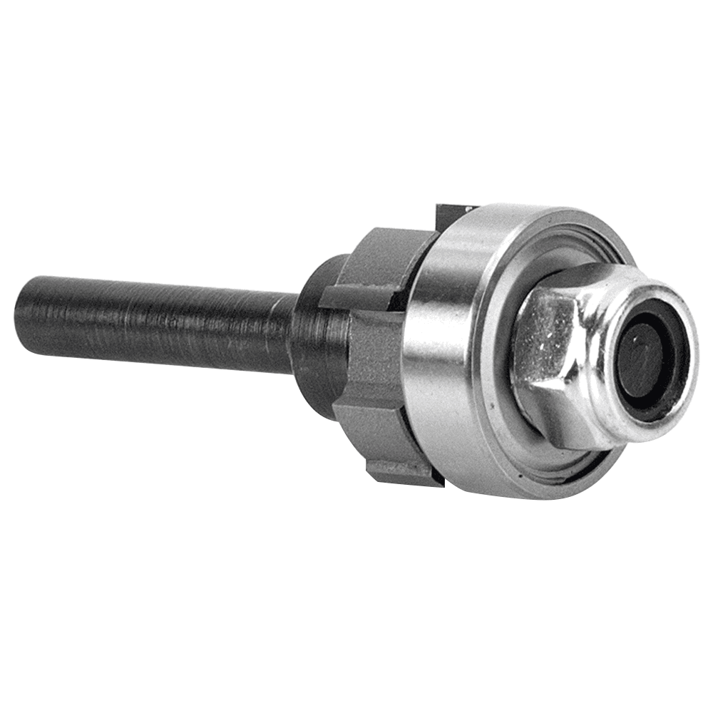 7/8" x 2-3/8" 4-Wings Flush Trim Single Bevel Cutter Assembly, 1/4" Shank - Alt Image 1