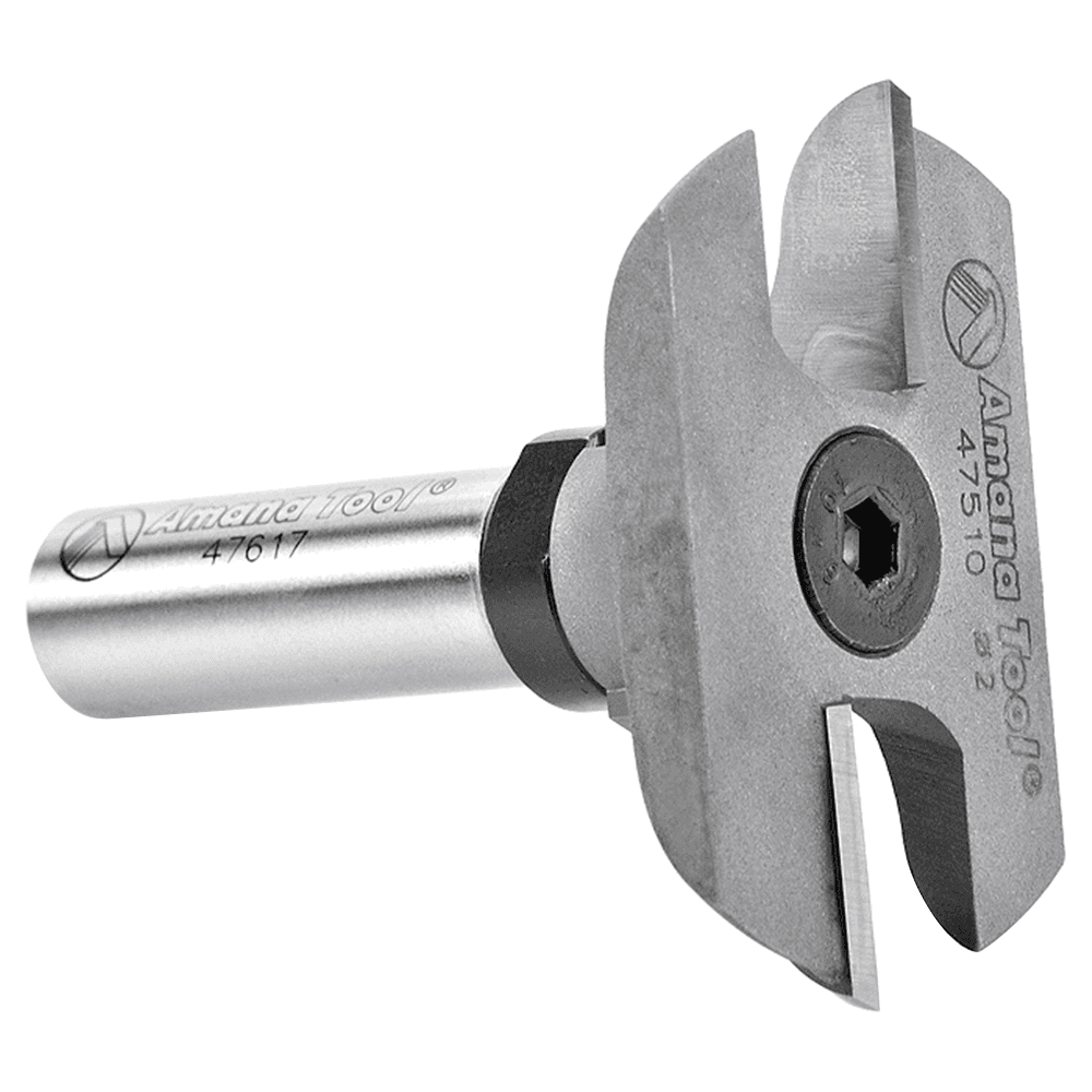 2" x 2" Cope Cutter with Stub Spindle, 2-Flute, 1/2" Shank - Alt Image 1