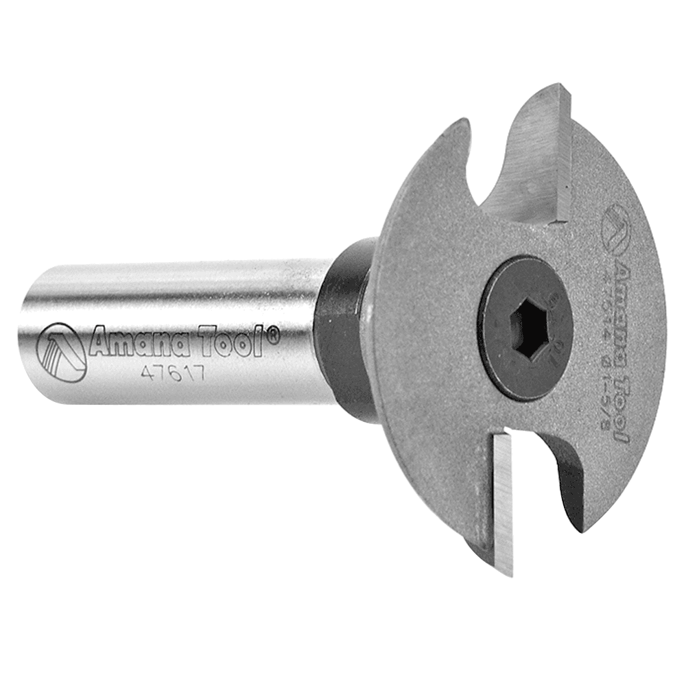 1-5/8" x 2" Cope Cutter with Stub Spindle, 2-Flute, 1/2" Shank - Alt Image 1