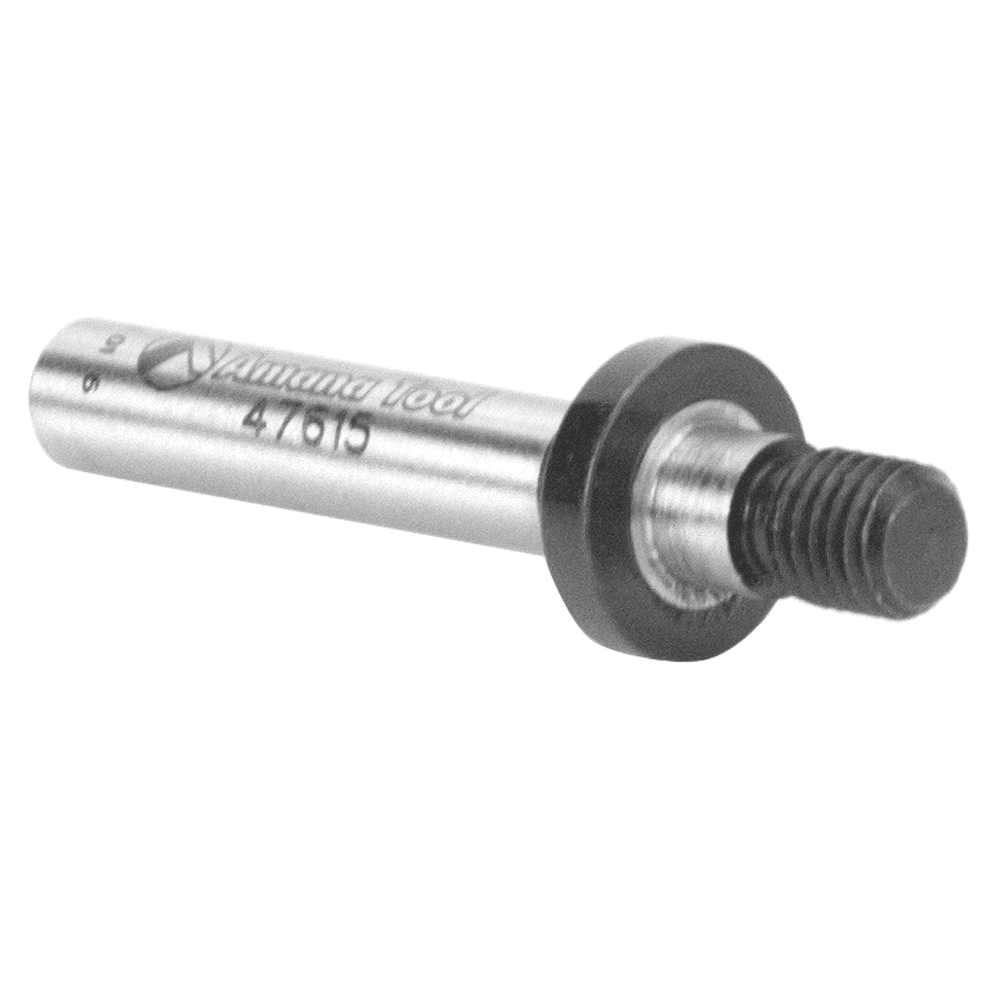 1/4" - 28 NF x 1-13/16" x 15/32" Threaded Arbor for Screw Type Mortising Cutters, 1/4" Shank - Alt Image 2