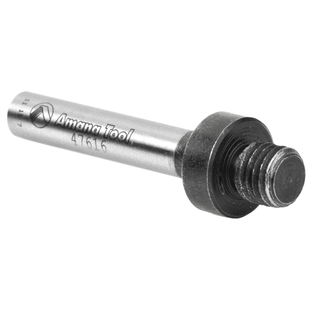 5/16" - 24 NF x 1-13/16" Threaded Arbor for Screw Type Mortising Cutters, 1/4" Shank - Alt Image 2