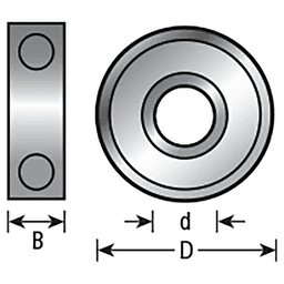 16mm x 8mm x 5mm Steel Ball Bearing Guide - Alt Image 1