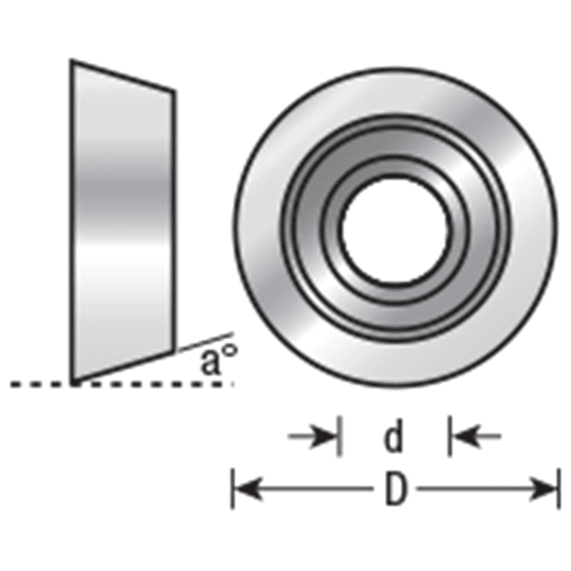 Ultra-Glide High Performance Ball Bearing 31/32" Overall Dia x 1/4" Inner Dia x 10° Taper Alt 1 - Image