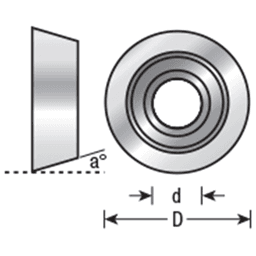 Ultra-Glide High Performance Ball Bearing 31/32" Overall Dia x 1/4" Inner Dia x 10° Taper Alt 1 - Image