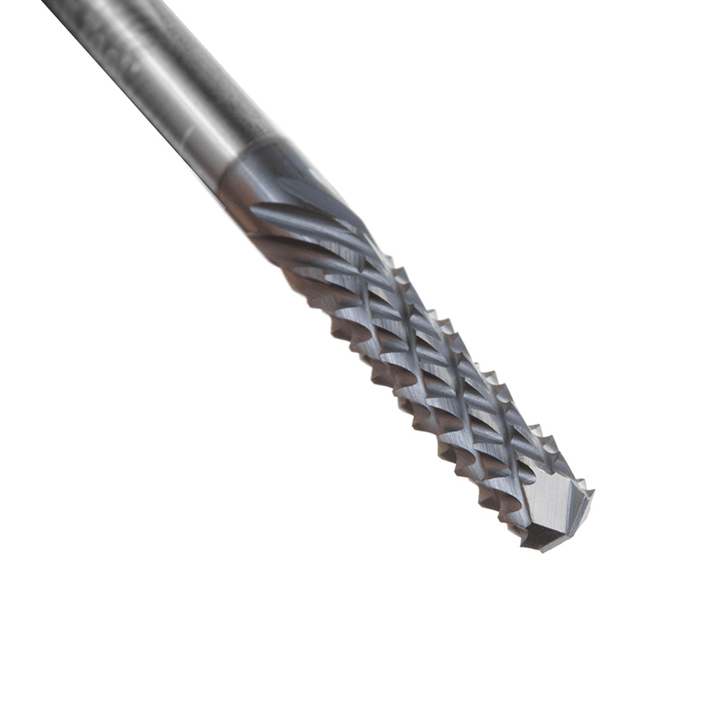 1/8" x 1-1/2" High Performance AlTiN Coated Drill End Router Bit, 1/8" Shank - Alt Image 3