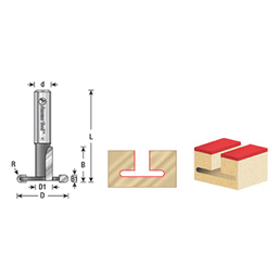 1-19/32" x 2" Amerock Hinge Bit, 2-Flute, 3/8" Shank - Alt Image 3