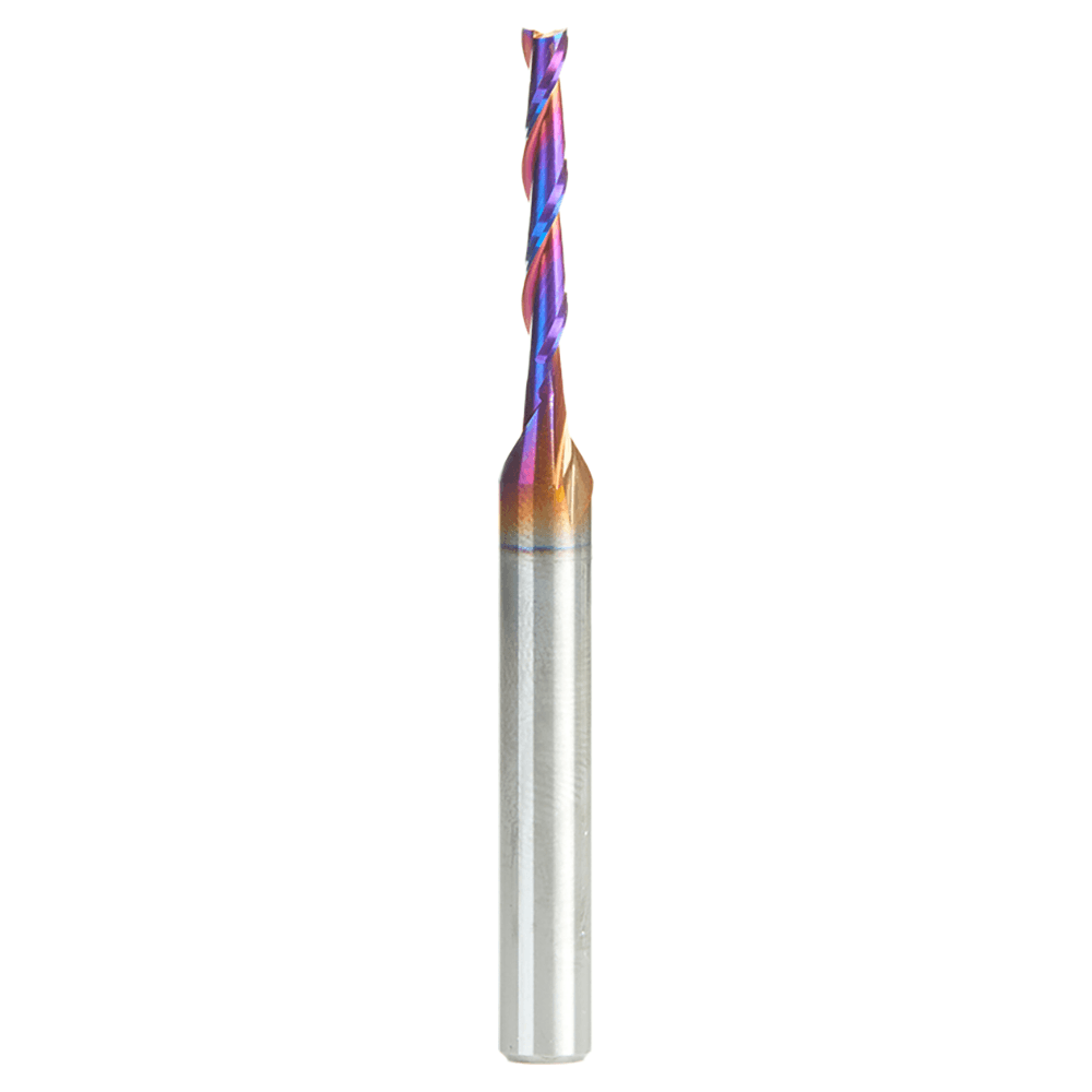 3mm x 63mm Up-Cut Spektra Extreme Tool Life Coated Spiral Plunge Bit, 2-Flute, 6mm Shank Alt 1 - Image