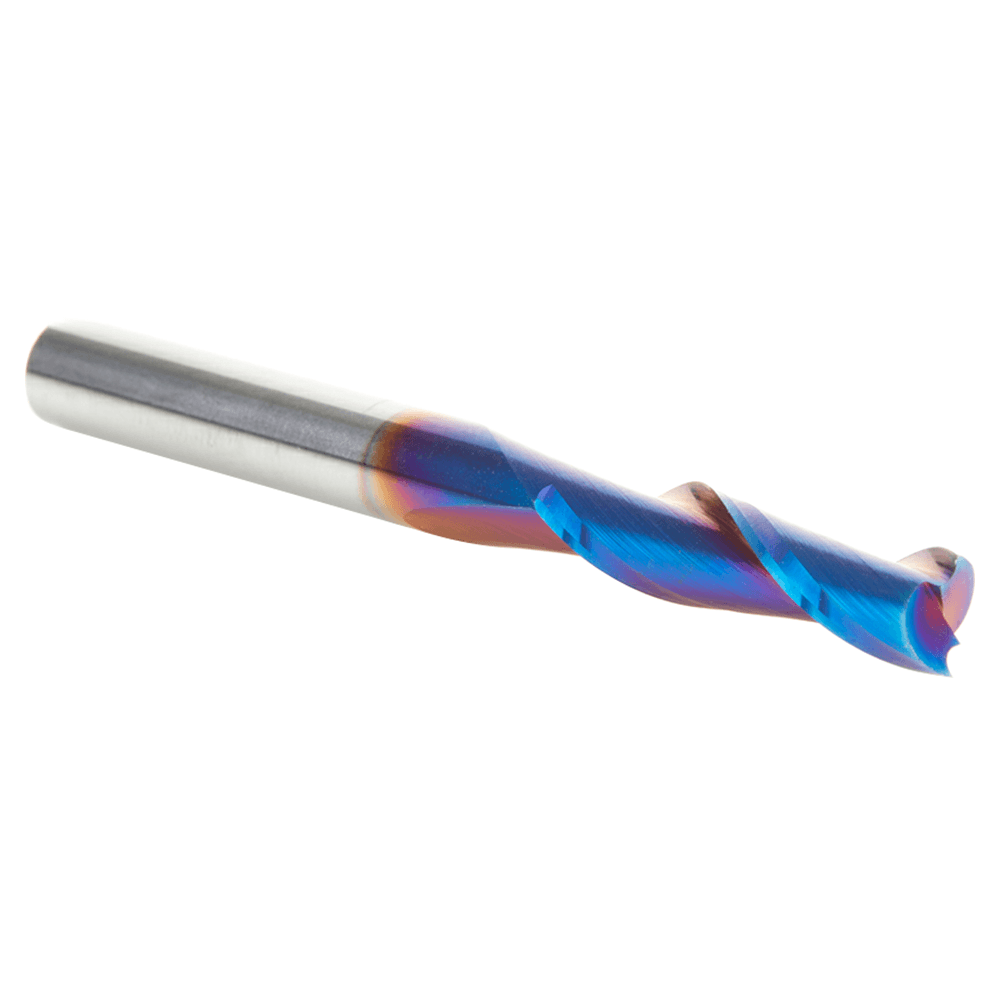 6mm x 63mm Up-Cut Spektra Extreme Tool Life Coated Spiral Plunge Bit, 2-Flute, 6mm Shank Alt 3 - Image
