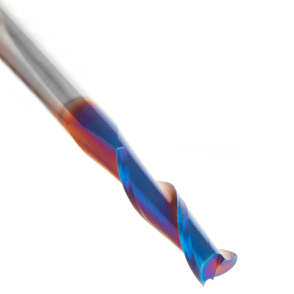 6mm x 63mm Up-Cut Spektra Extreme Tool Life Coated Spiral Plunge Bit, 2-Flute, 6mm Shank Alt 5 - Image