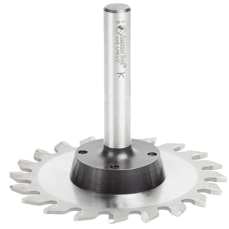 4" x 20 Teeth Flash Mounting Plastic Trim Saw Blade/Arbor System with 1/2" Shank - Main Image
