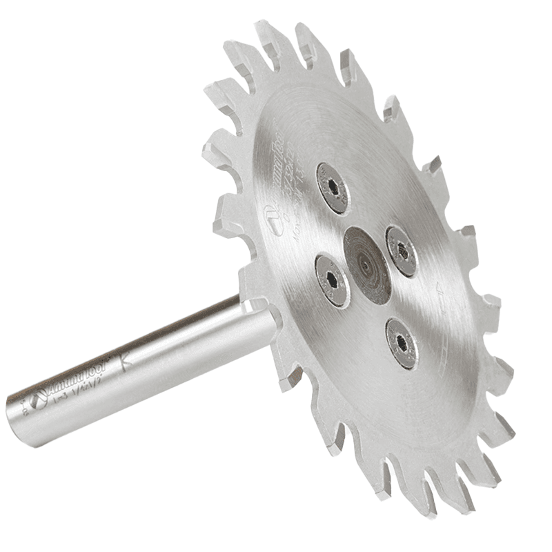 4" x 20 Teeth Flash Mounting Plastic Trim Saw Blade/Arbor System with 1/2" Shank - Alt Image 1