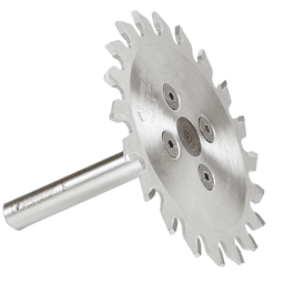 4" x 20 Teeth Flash Mounting Plastic Trim Saw Blade/Arbor System with 1/2" Shank - Alt Image 1