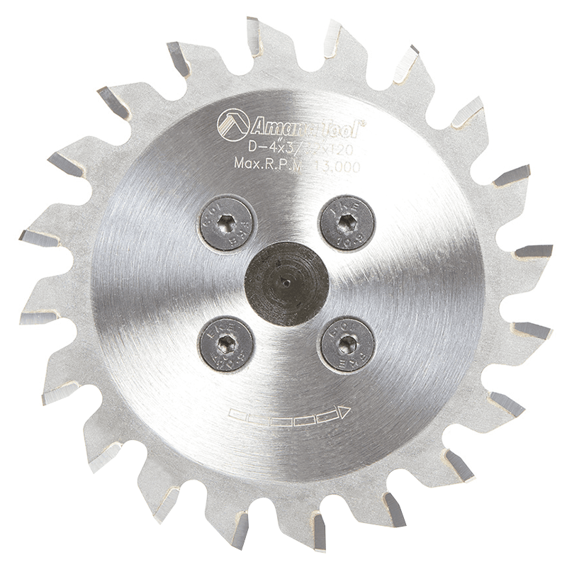 4" x 20 Teeth Flash Mounting Plastic Trim Saw Blade/Arbor System with 1/2" Shank - Alt Image 2