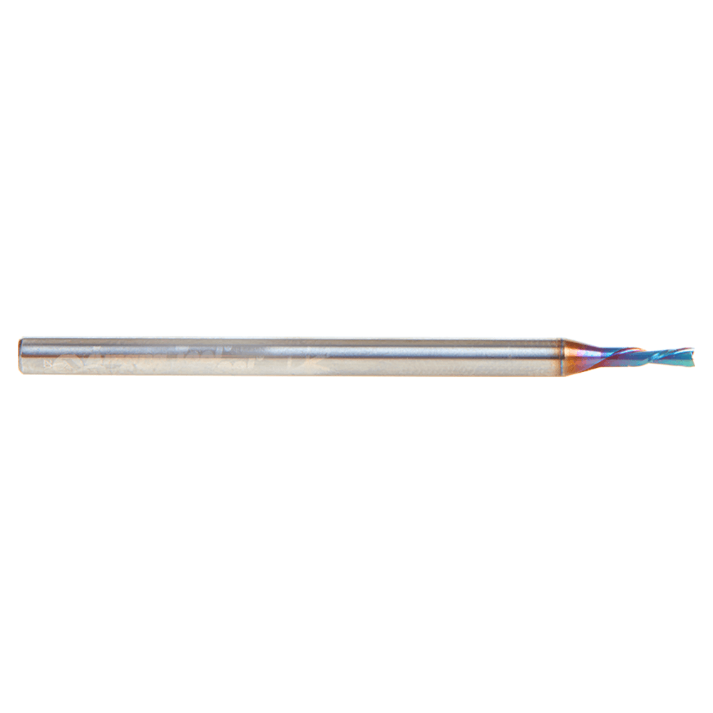 48210-K 1.5mm x 50mm Down-Cut Spektra Extreme Tool Life Coated Spiral Plunge Bit, 2-Flute, 3mm Shank Alt 1 - Image
