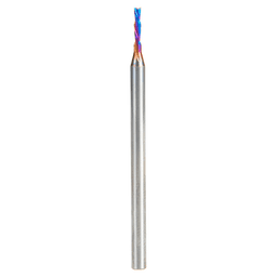 1.5mm x 50mm Down-Cut Spektra Extreme Tool Life Coated Spiral Plunge Bit, 2-Flute, 3mm Shank Alt 1 - Image