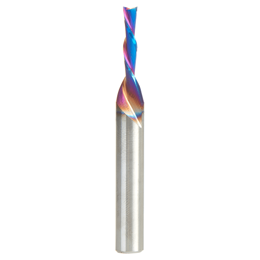 3mm x 50mm Down-Cut Spektra Extreme Tool Life Coated Spiral Plunge Bit, 2-Flute, 6mm Shank Alt 1 - Image