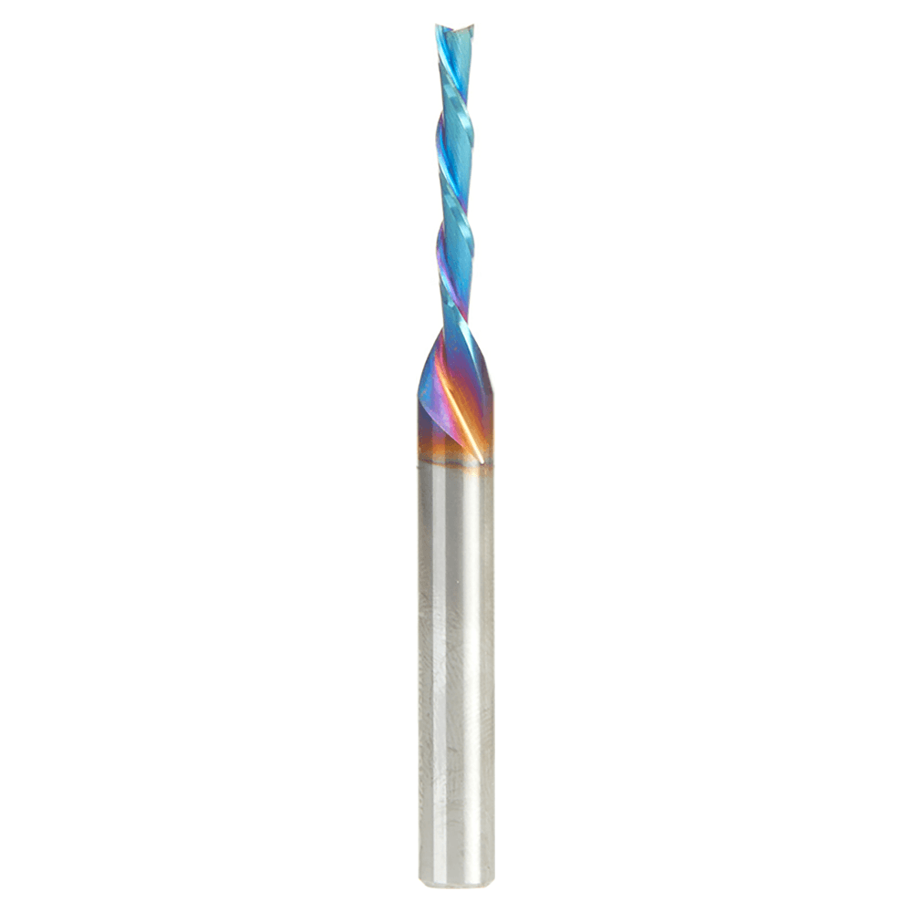 3mm x 63mm Down-Cut Spektra Extreme Tool Life Coated Spiral Plunge Bit, 2-Flute, 6mm Shank Alt 1 - Image