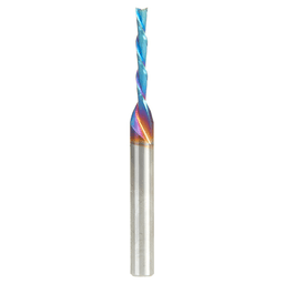 3mm x 63mm Down-Cut Spektra Extreme Tool Life Coated Spiral Plunge Bit, 2-Flute, 6mm Shank Alt 1 - Image
