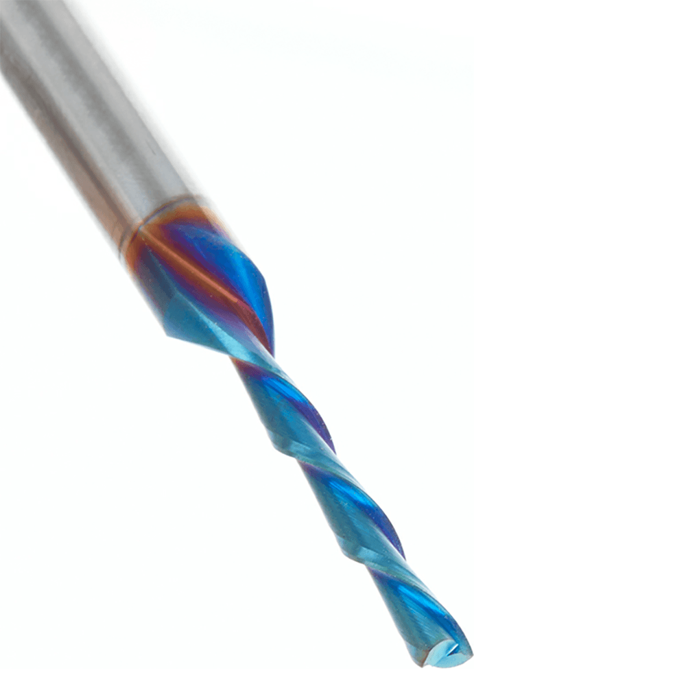 3mm x 63mm Down-Cut Spektra Extreme Tool Life Coated Spiral Plunge Bit, 2-Flute, 6mm Shank Alt 4 - Image