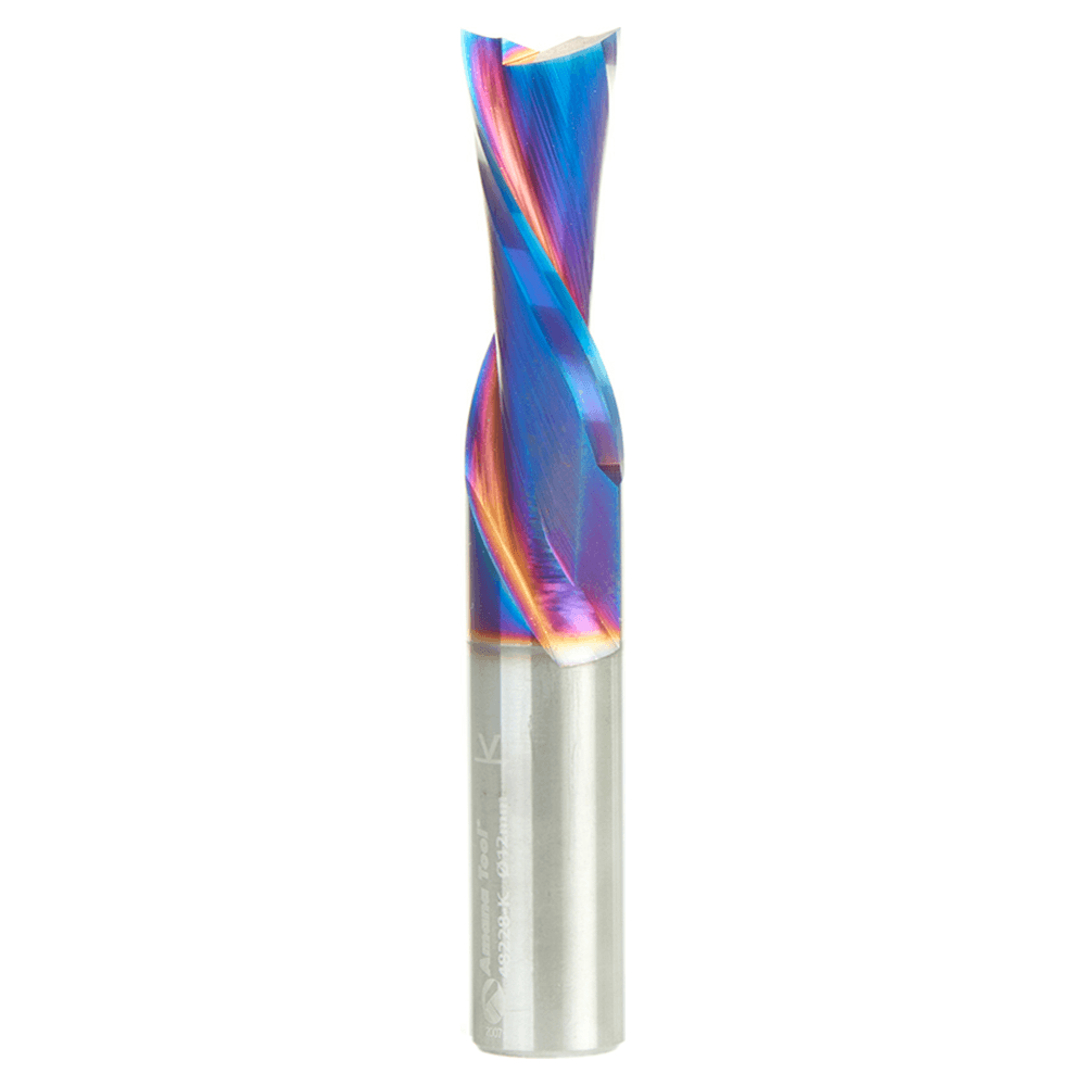 12mm x 75mm Down-Cut Spektra Extreme Tool Life Coated Spiral Plunge Bit, 2-Flute, 12mm Shank Alt 1 - Image