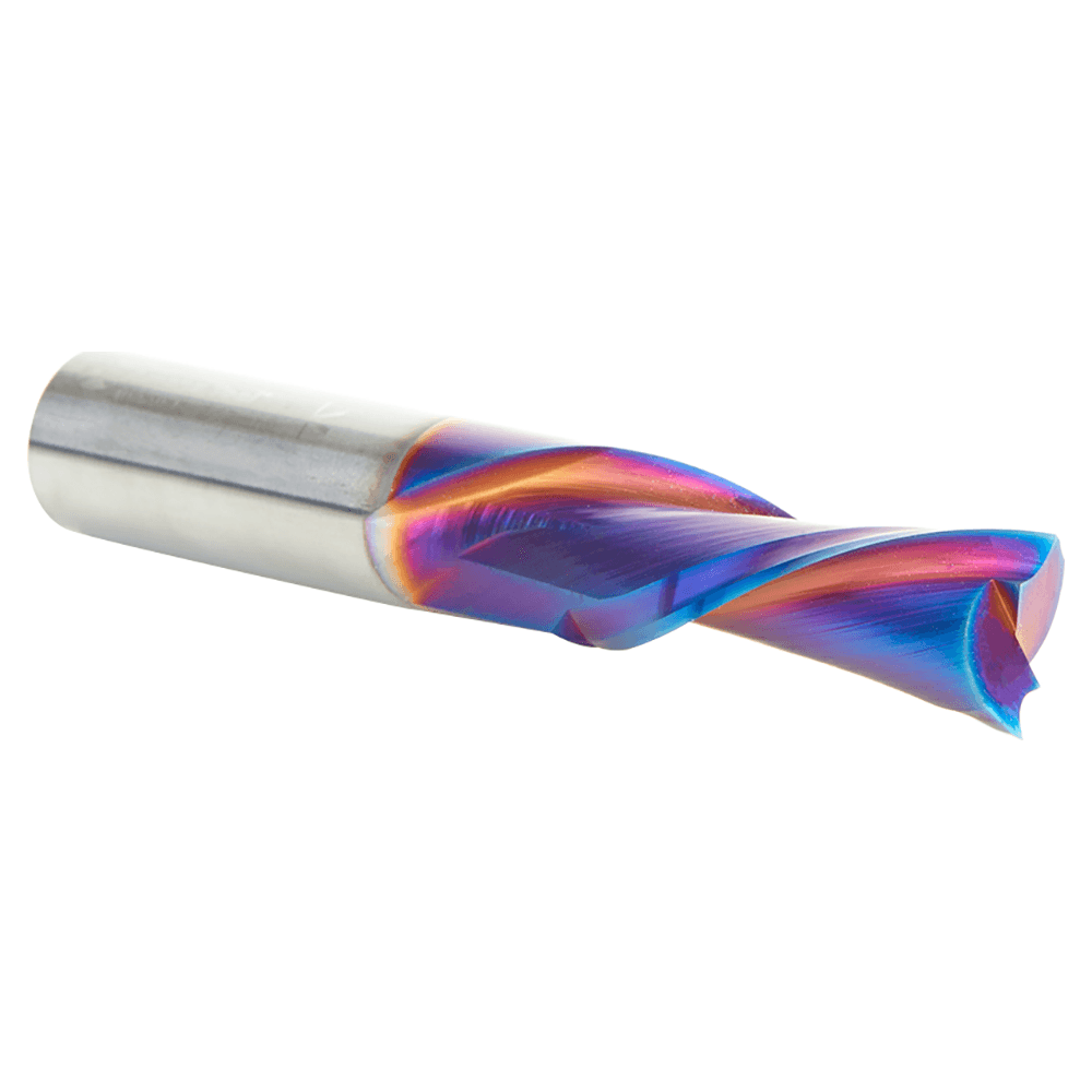 12mm x 75mm Down-Cut Spektra Extreme Tool Life Coated Spiral Plunge Bit, 2-Flute, 12mm Shank Alt 3 - Image