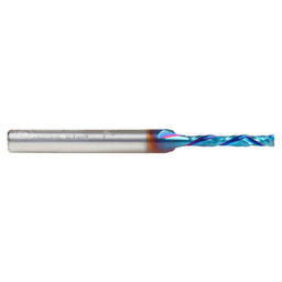 3mm Dia x 20mm CNC Solid Carbide Spektra Extreme Tool Life Coated Compression Spiral Bit, 2 Flute, 6mm Shank Alt 2 - Image