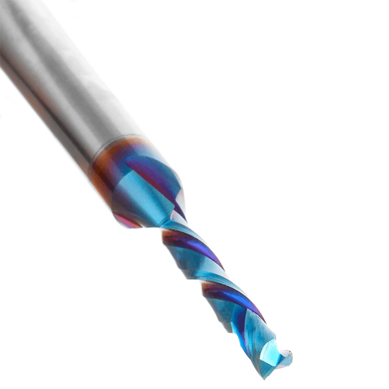 3mm Dia x 20mm CNC Solid Carbide Spektra Extreme Tool Life Coated Compression Spiral Bit, 2 Flute, 6mm Shank Alt 4 - Image